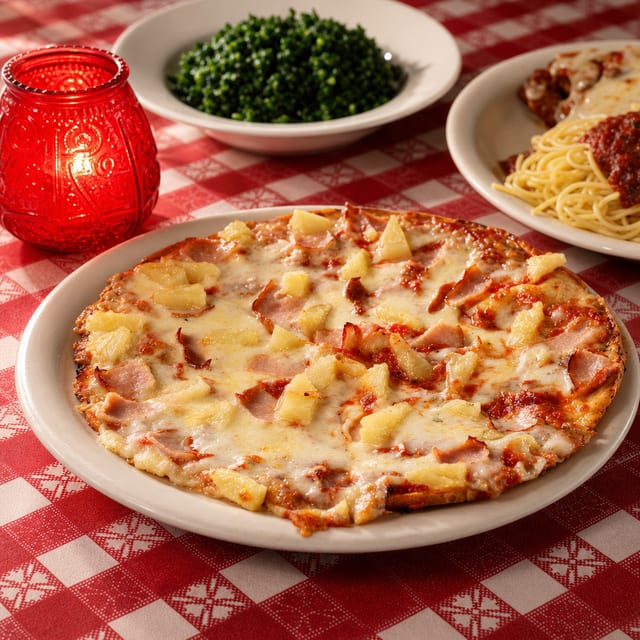 Gluten Free 10" Thin Crust Pizza.